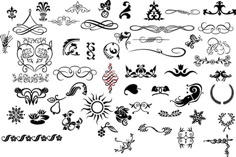 10 Free Vector Flourishes Images Free Vector Flourish Designs Free