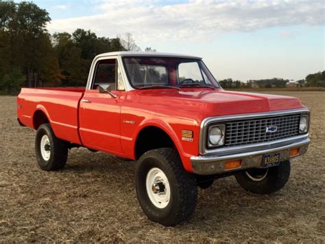 1972 Chevrolet Custom 20 K20 4x4 Classic Chevrolet Ck Pickup 2500