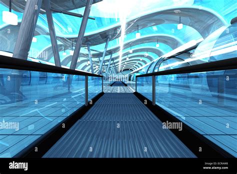 A Futuristic Subway Or Train Station D Architecture Visualization