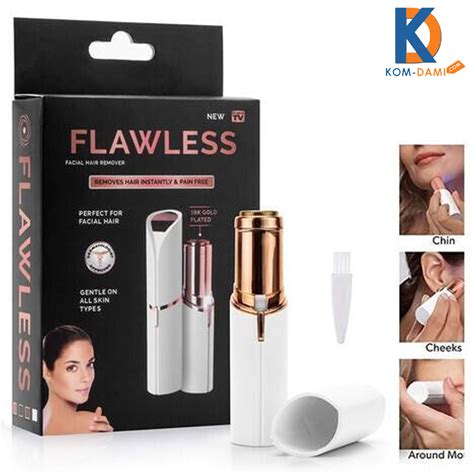 Flawless Hair Remover For Women Facial Hair Finishing Pain Free Kom