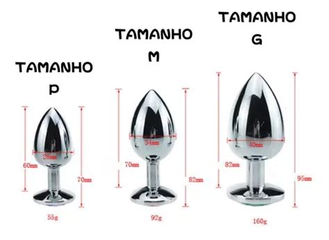 Plug Anal Joia A O Inox Metal Pedra Rabo Sex Liquida O Parcelamento