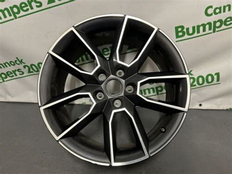 Skoda Octavia VRS MK3 18 GREY Diamond Cut Alloy Wheel Genuine 5E0 601