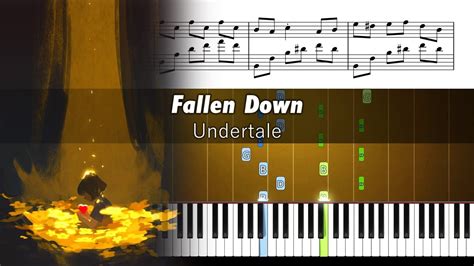 Undertale Fallen Down Piano Tutorial Youtube