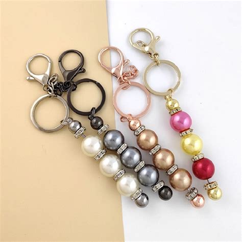 Diy Beaded Key Chain Beadable Handmade Keychains Bars Crafting Blanks Hy Jewelry