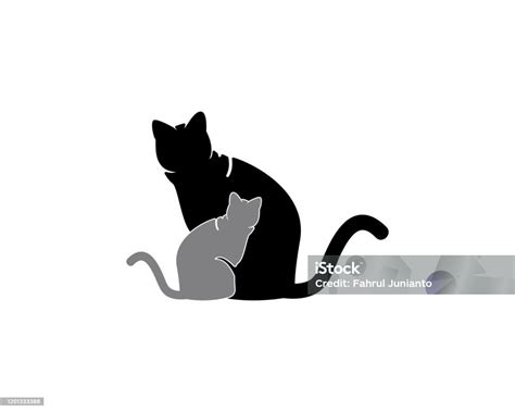 Katze Silhouette Symbol Und Symbol Vektor Illustration Stock Vektor Art Und Mehr Bilder Von