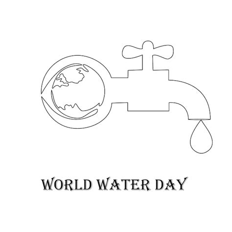 Premium Vector Single Line One Art Of World Water Day Good For World