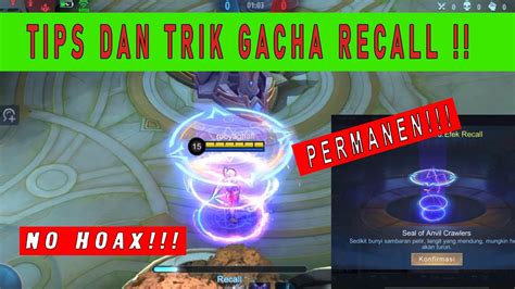 Trick Gacha Recall Tas Tas Terampuh No Hoax Youtube