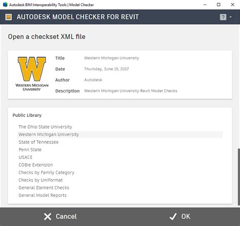 Autodesk Model Checker For Revit