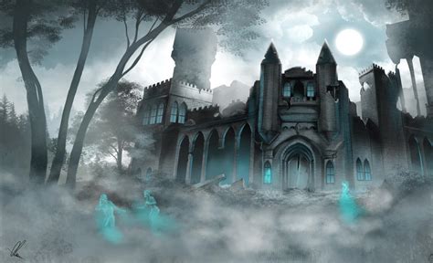 Ghostly manor by AonikaArt on DeviantArt