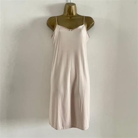 Nude Slip Dress Women Etsy