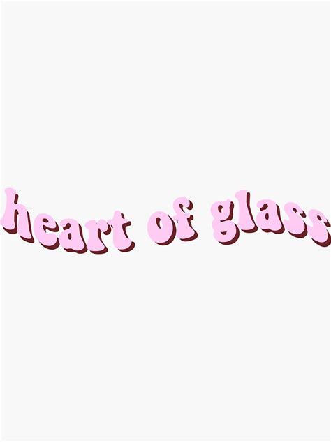 Heart Of Glass Blondie Sticker Sticker For Sale By Krispycucumbers