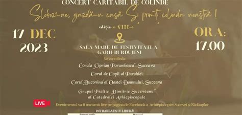 Concert Caritabil De Colinde La Gara Burdujeni Viva Fm