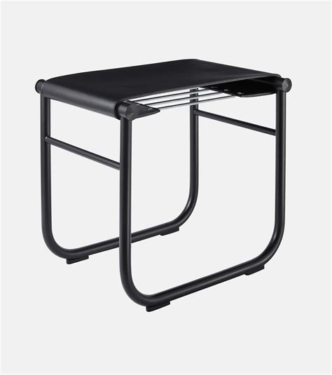 Lc9 Leather Stool In Black Cassina Mytheresa