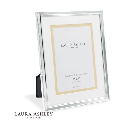 Photo Frame Polished Silver 5x7 Inch Laura Ashley Lighting Company