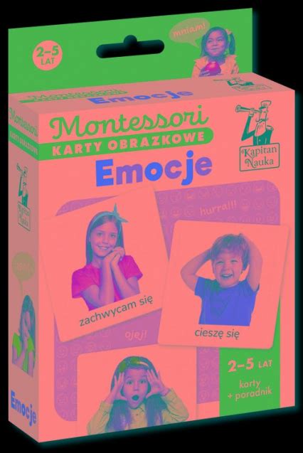 Montessori Karty Obrazkowe Emocje 2 5 Lat Kapitan Nauka Katarzyna