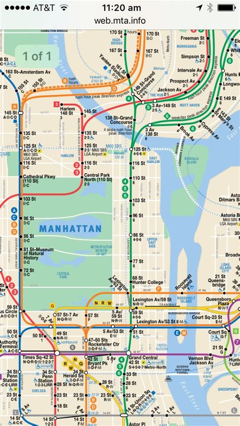 Nyc Subway Map Manhattan Printable