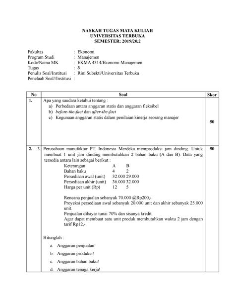 Naskah Tugas 3 Revisi NASKAH TUGAS MATA KULIAH UNIVERSITAS TERBUKA