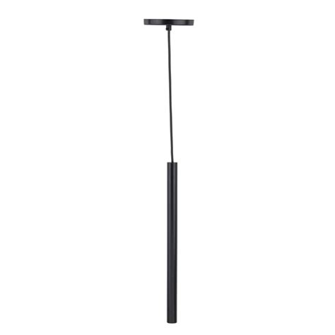 Pendente Tubo 1 Lâmpada Metal Preto Mini Tube Auremar Leroy Merlin