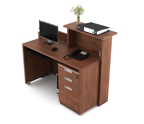 Buy Nova Reception Table In Walnut Rigato Finish At 12 Off Online