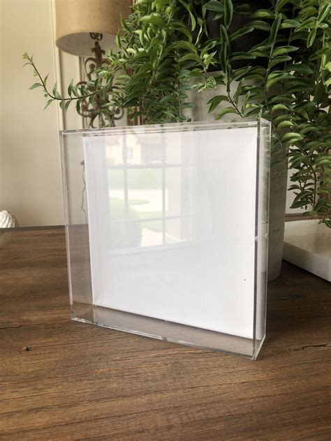 Acrylic Frame Lucite Box Shadow With Canvas Lots Of Sizes Or CUSTOM