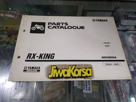 Jual Buku Part Katalog Katalok Catalog Yamaha Rx King Rxking Tahun 2003