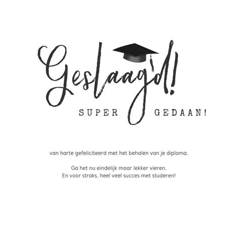 Geslaagd Examen Kaart Met Vlag En Aanpasbare Kaartje2go