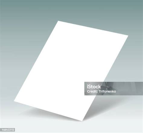 lembaran kertas putih ilustrasi stok  gambar