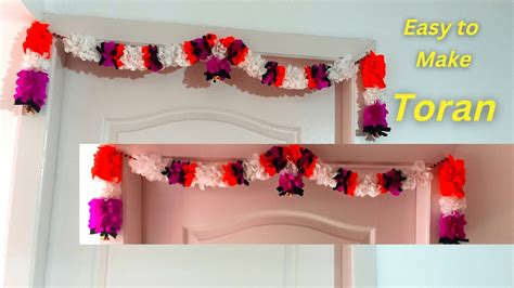 Polyster Cloth Garland Toran How To Make Door Toran At Home Flower