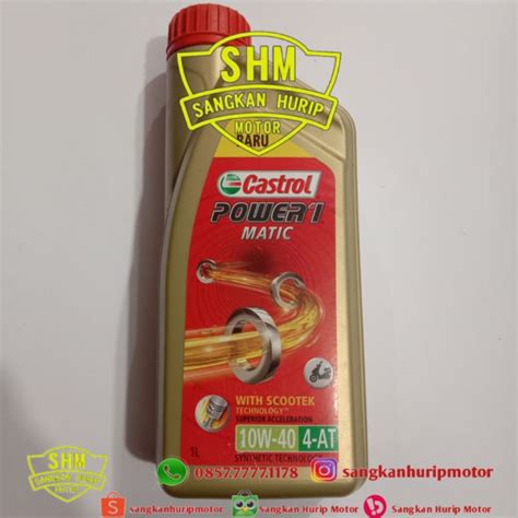 Jual Oli Castrol Power 1 Matic 1 Liter Shopee Indonesia