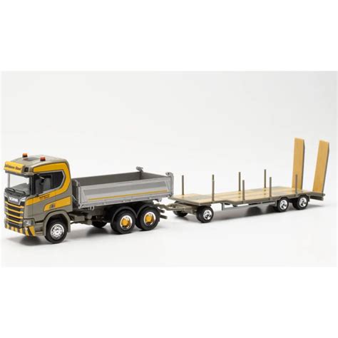 HERPA 950596 Scania CR20ND Construction Tipper TU3 Trailer Dornbie