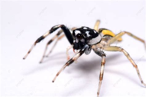 Close Up Of A Jumping Spider Spider Eyes Background Photo And Picture ...