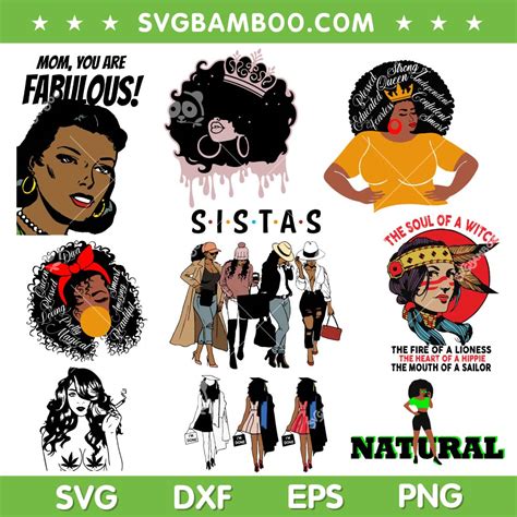 Afro Womens Svg Bundle