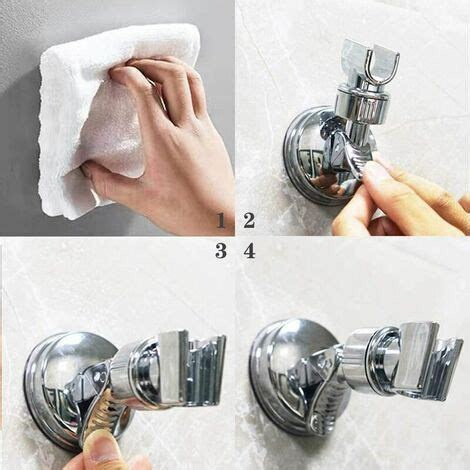 Support De Douche Rotation Ventouse Support De Douche Reglable