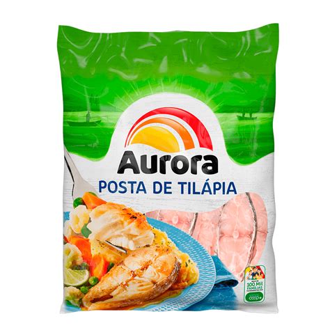 Posta de tilápia 800g Aurora Aurora a gente faz gosto tudo que