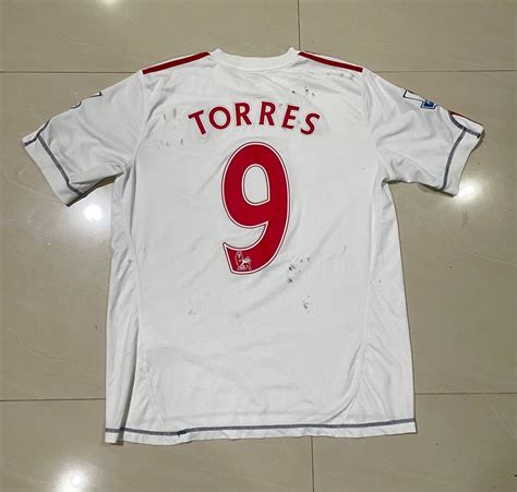 Liverpool 3rd kit 2009/2010 Nameset TORRES, Men's Fashion, Activewear ...