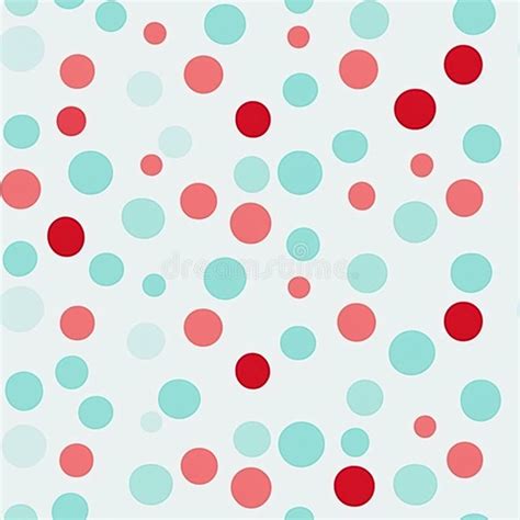 Seamless Pattern Tileable Polka Dot Country Style Print For Minimal