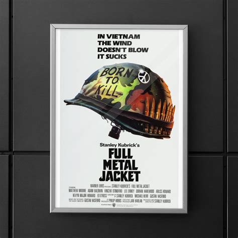 Stanley Kubrick's Full Metal Jacket Deluxe 11 X 17 Poster Art Print Born to Kill - Etsy