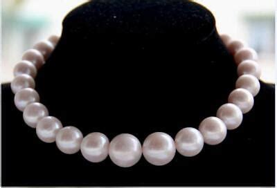 Mm Natural South Sea Genuine White Perfect Round Pearl Necklace