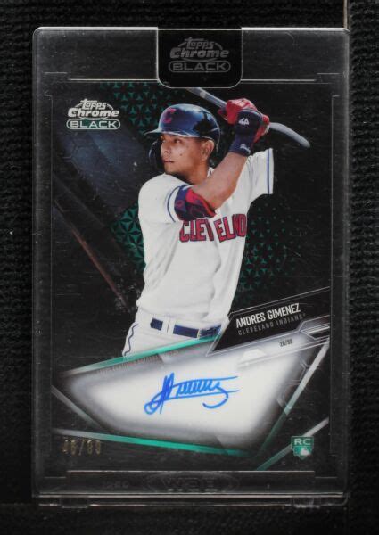 2021 Topps Chrome Black Chrome Black Autographs Green Refractor CBA