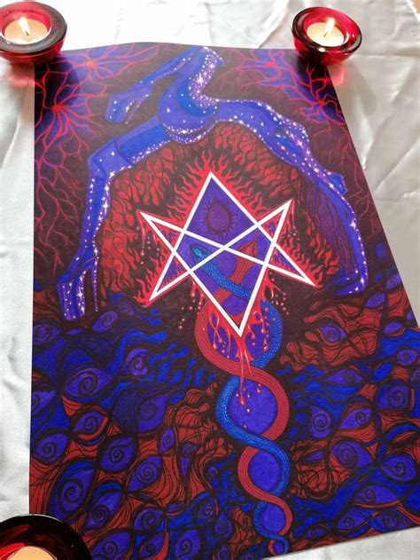 Nuit Thelema Goddess Giclee Art Print Dark Mother Babalon Etsy Canada