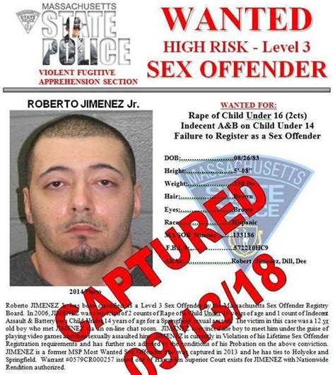 Holyoke Most Wanted Sex Offender Arrested 1 Day After Being Added To