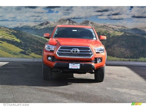 Inferno Orange Toyota Tacoma Trd Off Road Double Cab X