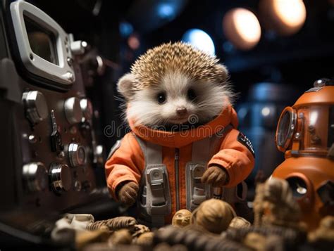 Hedgehog Astronaut Stock Illustrations Hedgehog Astronaut Stock