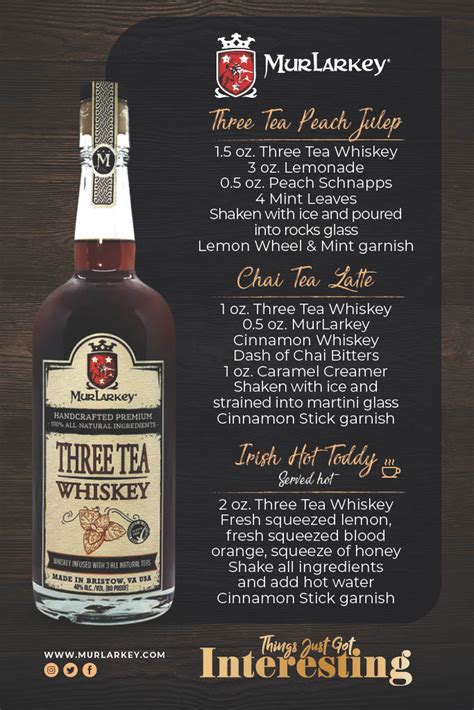 Three Tea Whiskey Murlarkey Distilled Spirits