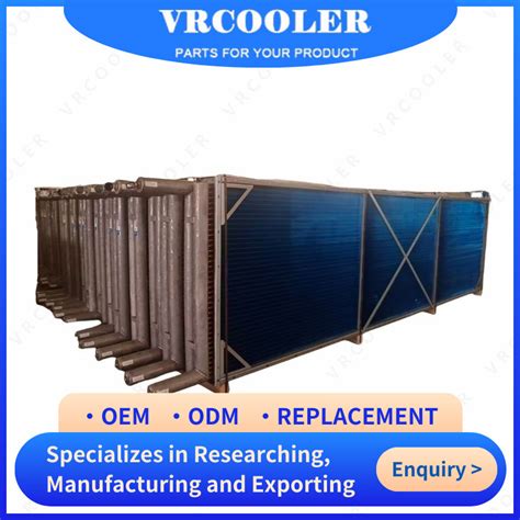 Copper Tube Aluminum Fin Air To Water Heat Exchanger Air Cooled