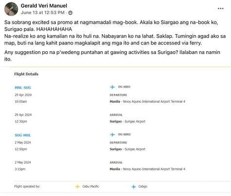 Daily Guardian On Twitter Akala Ko Siargao Ang Na Book Ko Surigao