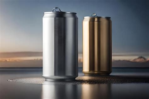 Metal Tin Can Product Template Premium Ai Generated Image