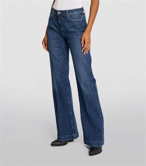 Paige Leenah High Rise Wide Leg Jeans Harrods At