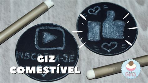 GIZ COMESTÍVEL PARA CHALKBOARD Aprenda a FAZER GIZ para escrever em