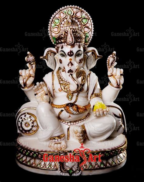 White Marble Ganesha Statue GN 3037 Size 1 Feet To 6 Feet At Rs 25000